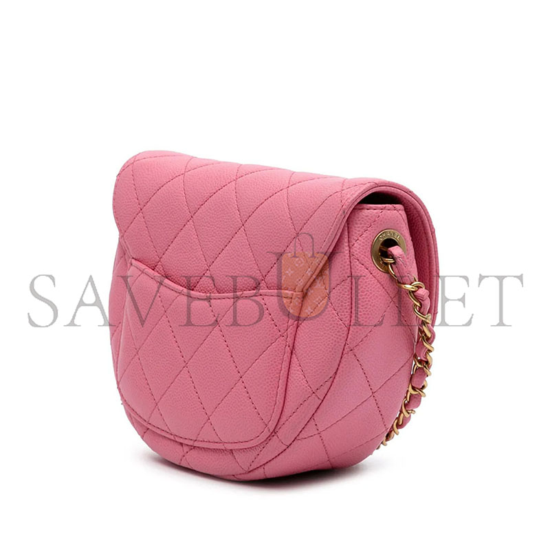 Ch**el sacs À main Ch**el t. cuir rose as3867 (19*15*7.5cm)